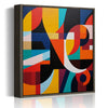 coffee frame abstract colorful geometric wall art canvas