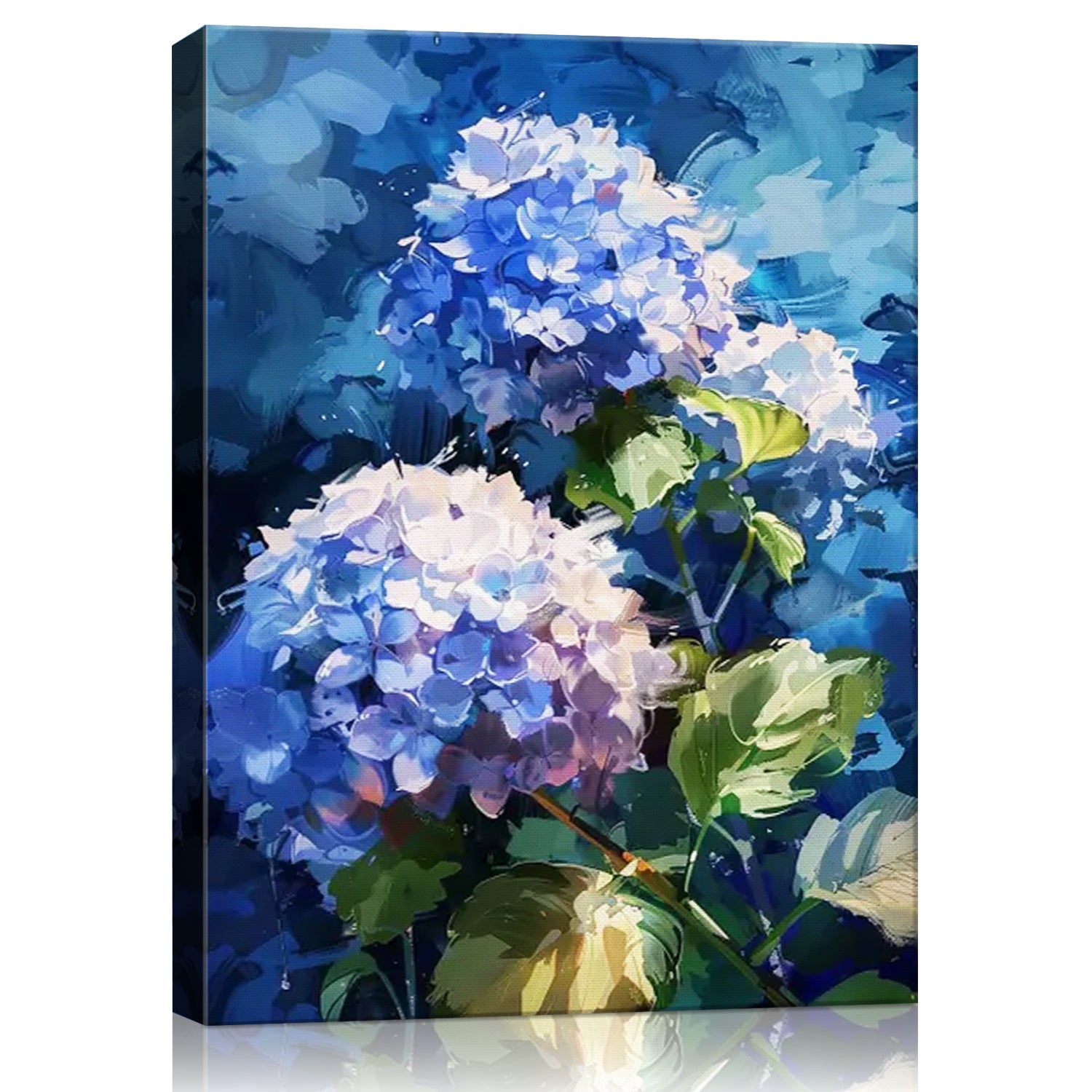 hydrangea wall art painting
