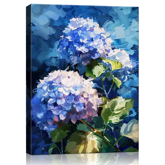 hydrangea wall art painting