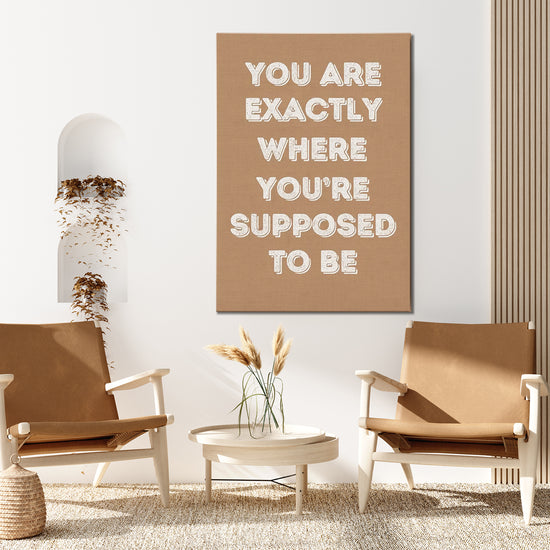 motivational poster wall art canvas in the living room