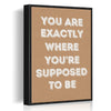 black frame motivational poster wall art canvas