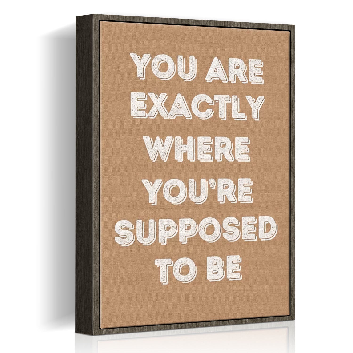 coffee frame motivational poster canvas print