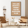 coffee frame motivational poster canvas print hanging on the wall