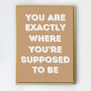 gold frame motivational poster canvas print