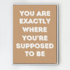 white frame motivational poster canvas print