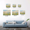 different size wall art canvas painting depicts a gorgeous sea of flowers