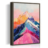 coffee frame abstract colorful mountains wall art canvas