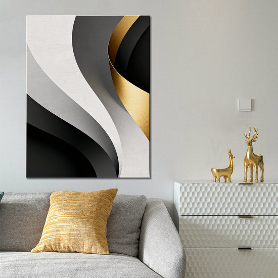 living room wall art canvas modern abstract lines