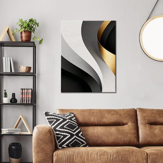 living room wall art canvas modern abstract lines