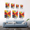 different size abstract wall art canvas
