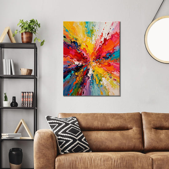 abstract wall art canvas inthe living room