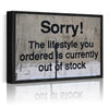 banksys statement canvas print black frame