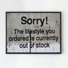 black frame banksys statement canvas print