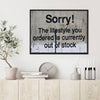 black frame banksys statement canvas print in the living room