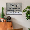 coffee frame banksys statement canvas print in the living room