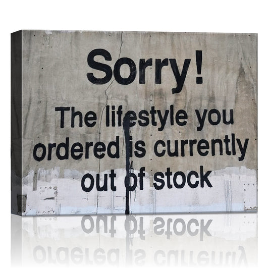 banksys statement wall art canvas print