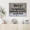 banksys statement canvas print hanging on the wall