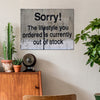 banksys statement canvas print hanging on the wall
