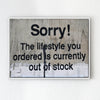 white frame banksys statement canvas print