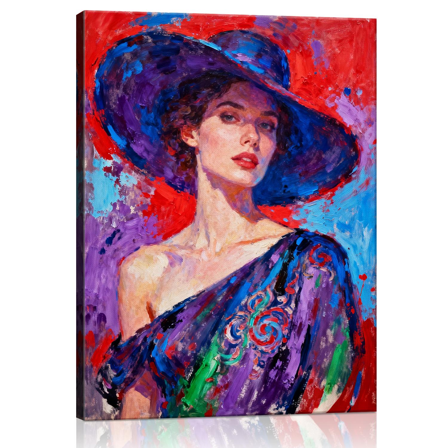 wall art canvas mysterious fashion beauty
