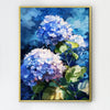 gold frame hydrangea wall art painting
