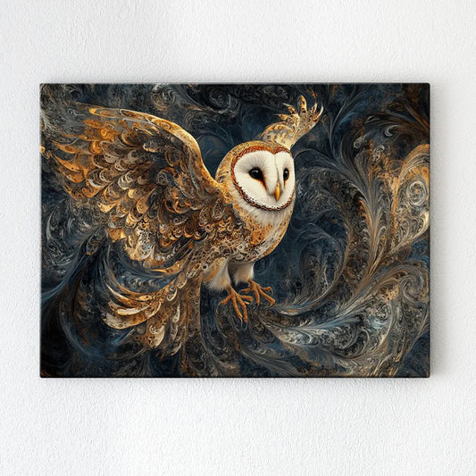 Wall Art Print Flying Owl