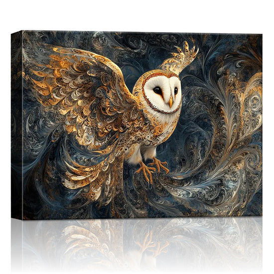 Wall Art Print Flying Owl