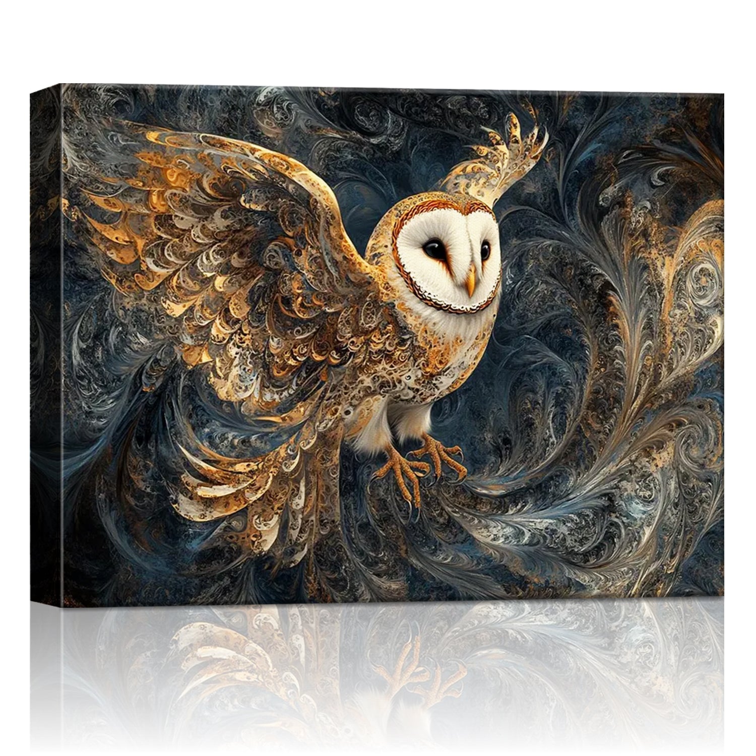 Wall Art Print Flying Owl