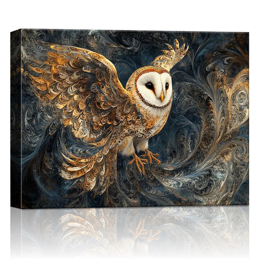 Wall Art Print Flying Owl