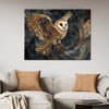 wall art print flying owl,living room decor