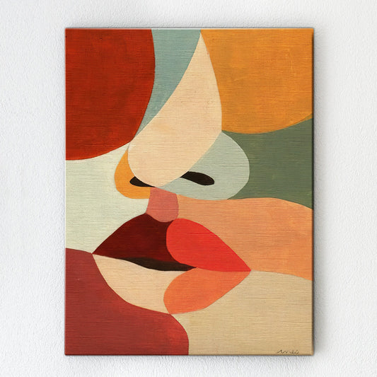 wall art decor abstract woman face
