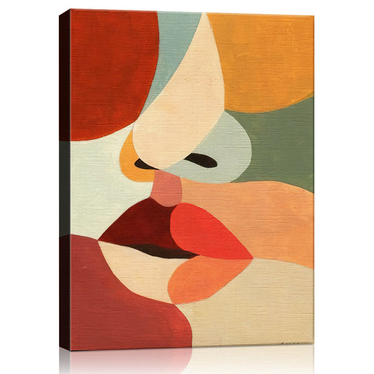 wall art cavans abstract human face