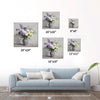 different size wall art colorful flowers