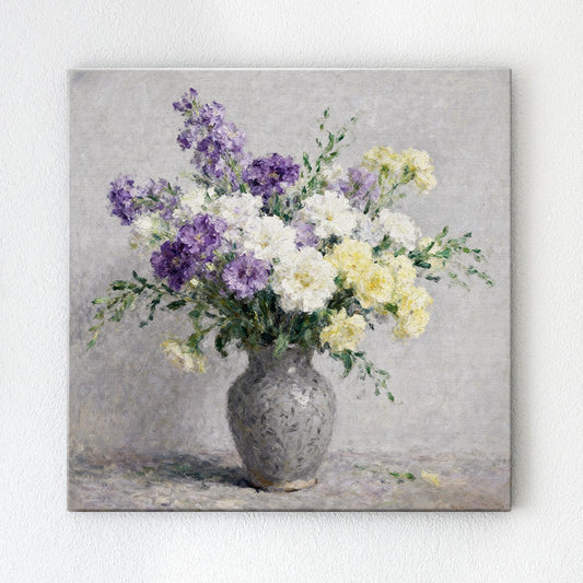 wall art colorful flowers