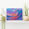 Abstract Colorful Ocean Waves