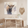 wall art canvas a yak standing in water living room decor