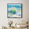 black frame wall art canvas ocean waves