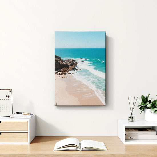 wall art canvas seashore waves landscape