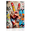 wall art painting victory gesture