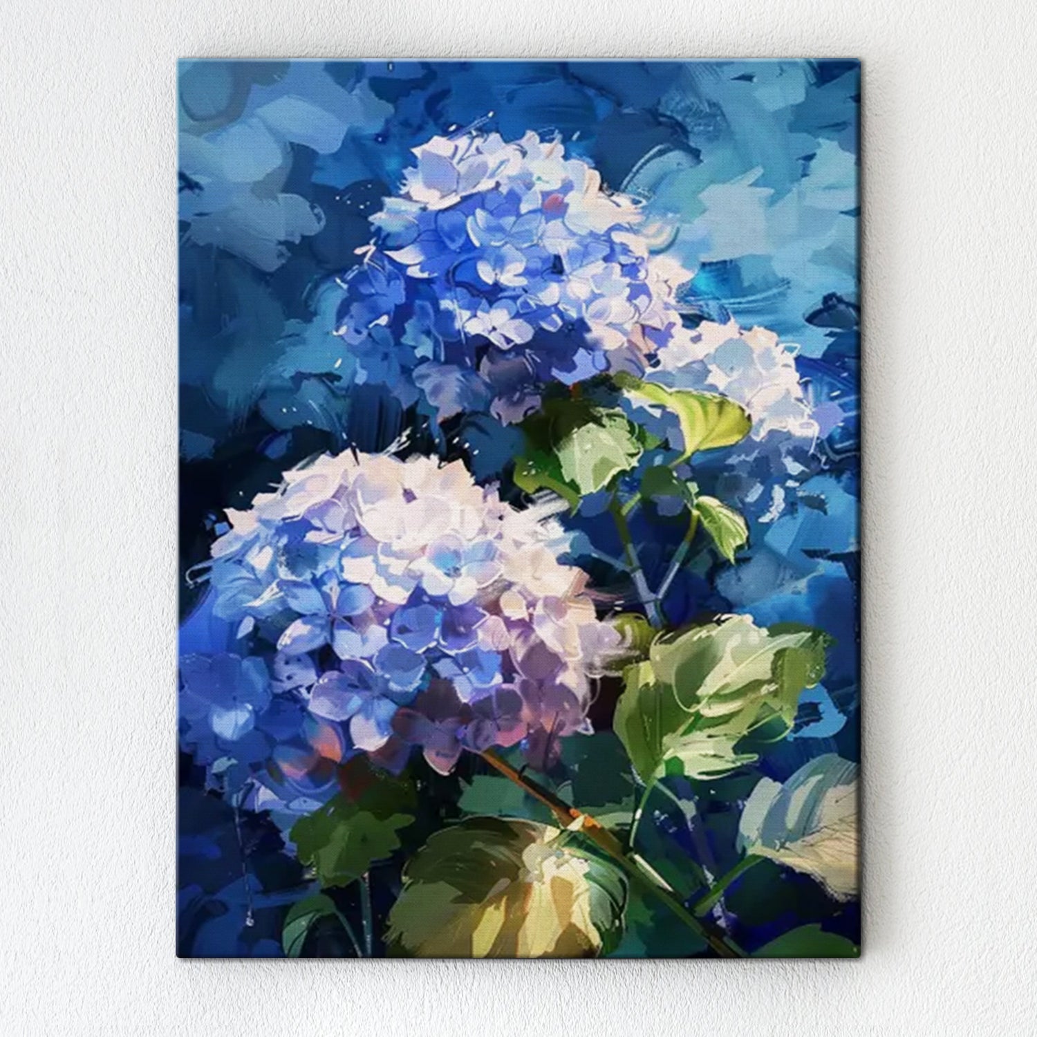 A hydrangea wall art painting