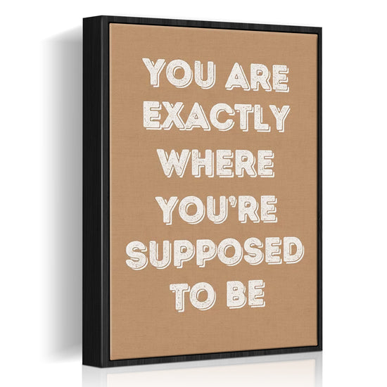 black frame motivational poster wall art canvas 