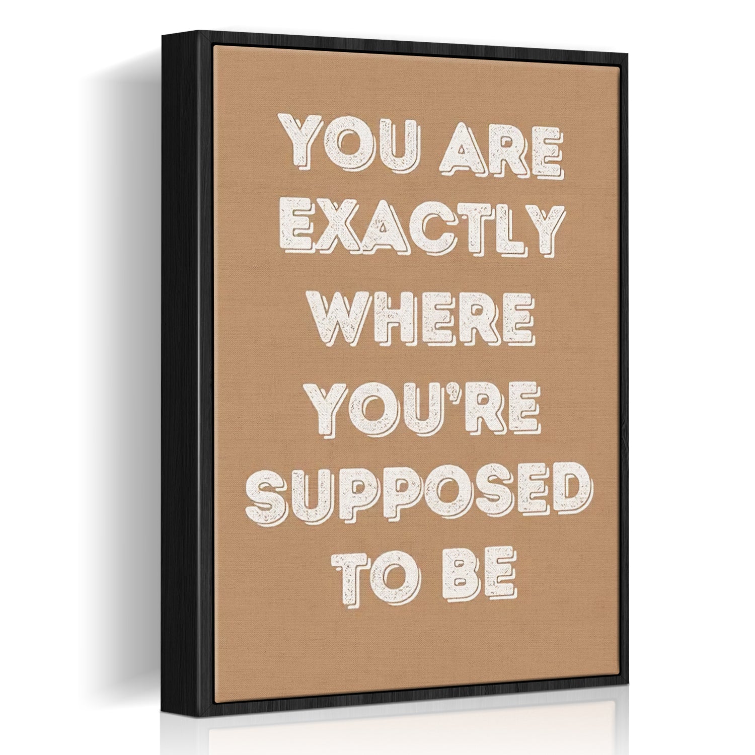 black frame motivational poster wall art canvas 