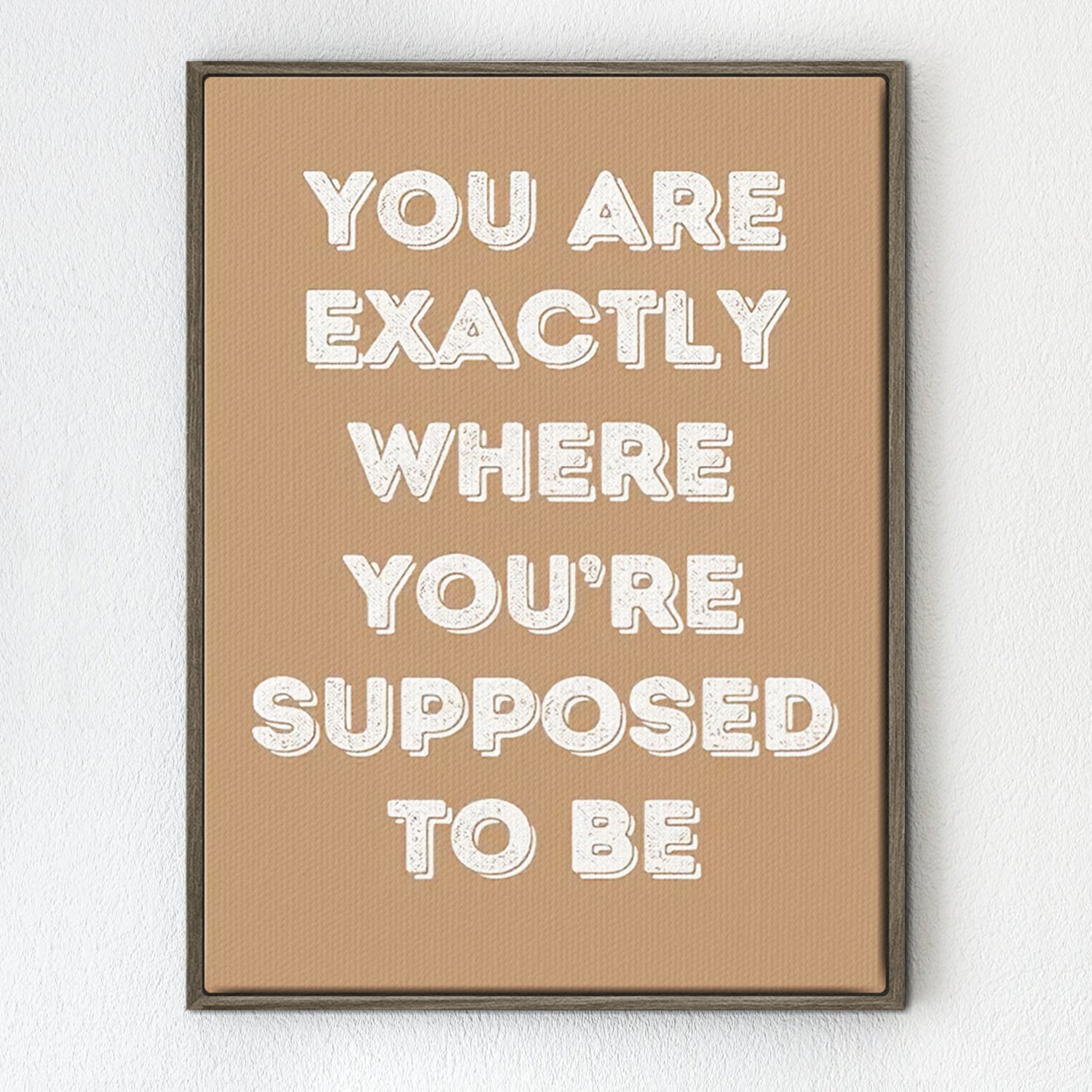 coffee frame motivational poster canvas print