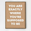 light oak color frame motivational poster canvas print