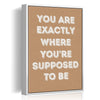 white frame motivational poster canvas print