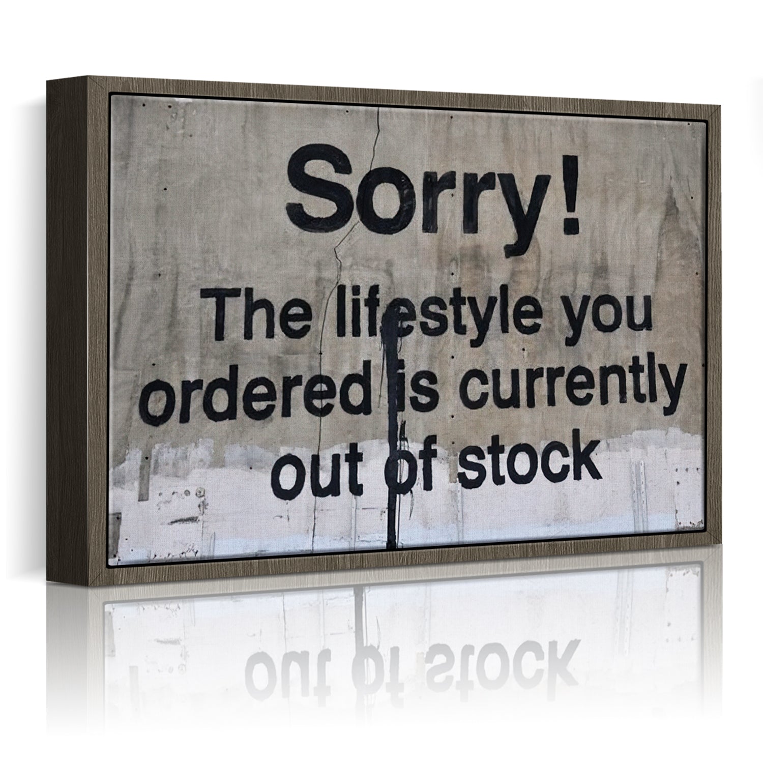 coffee frame banksys statement canvas print