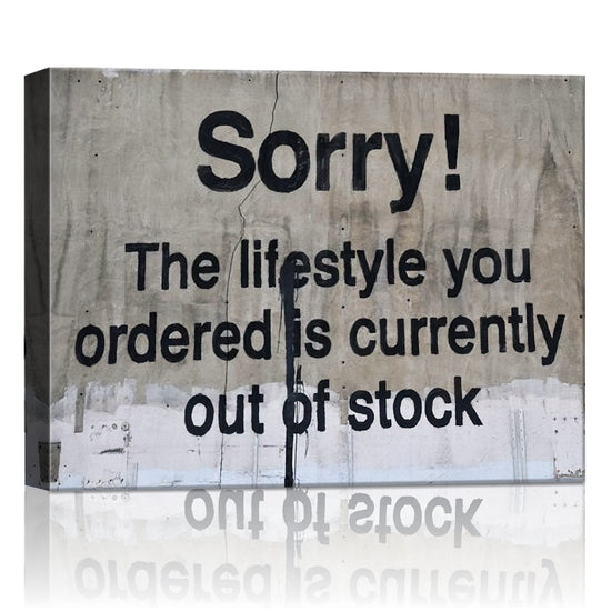 banksys statement wall art canvas print