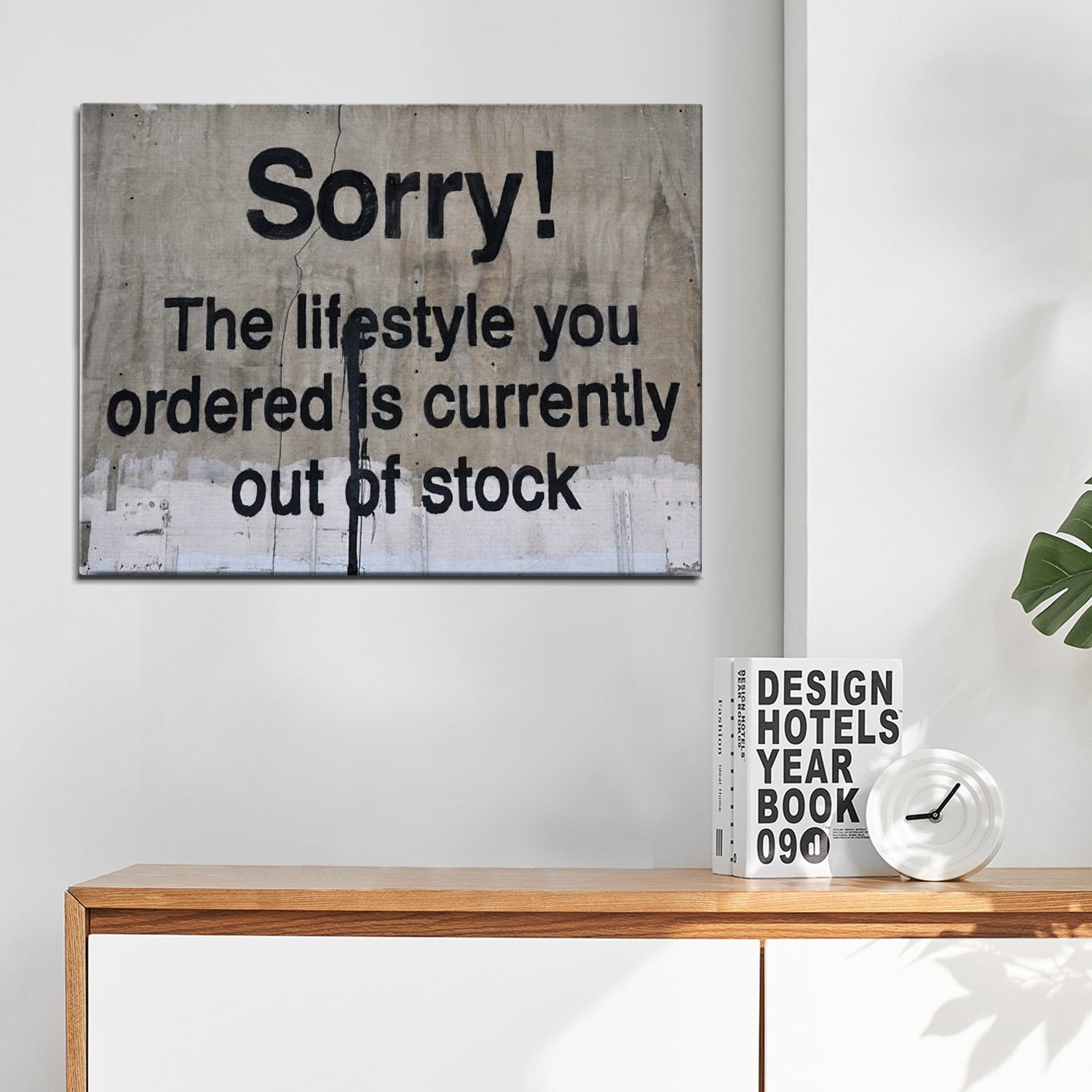 banksys statement wall art canvas print