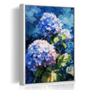 white frame hydrangea wall art canvas