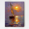 wall art canvas sea sailing boat